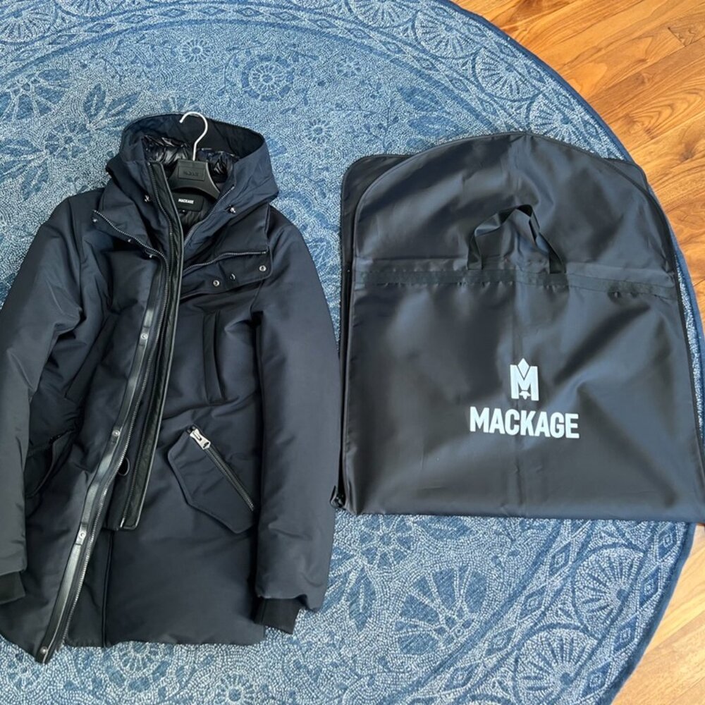 Like New - Mackage Edward 2-in-1 Down Coat Sz 36 (Small) - Black